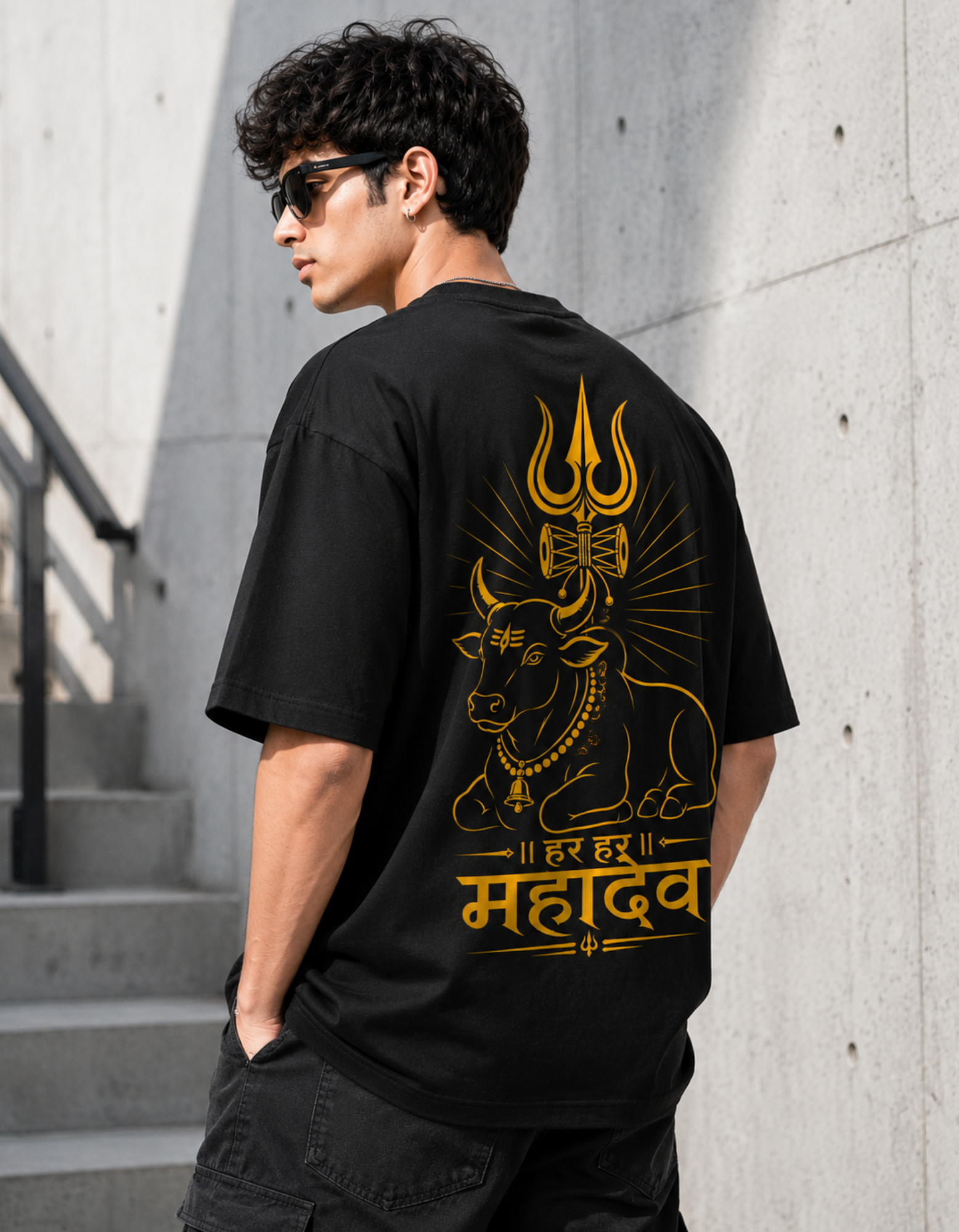 Shiva oversized tshirt lifestyle image