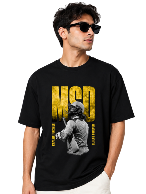 MS Dhoni Oversized T Shirt
