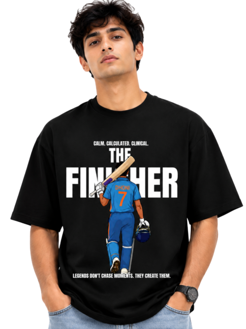 Oversized cricket graphic t shirt