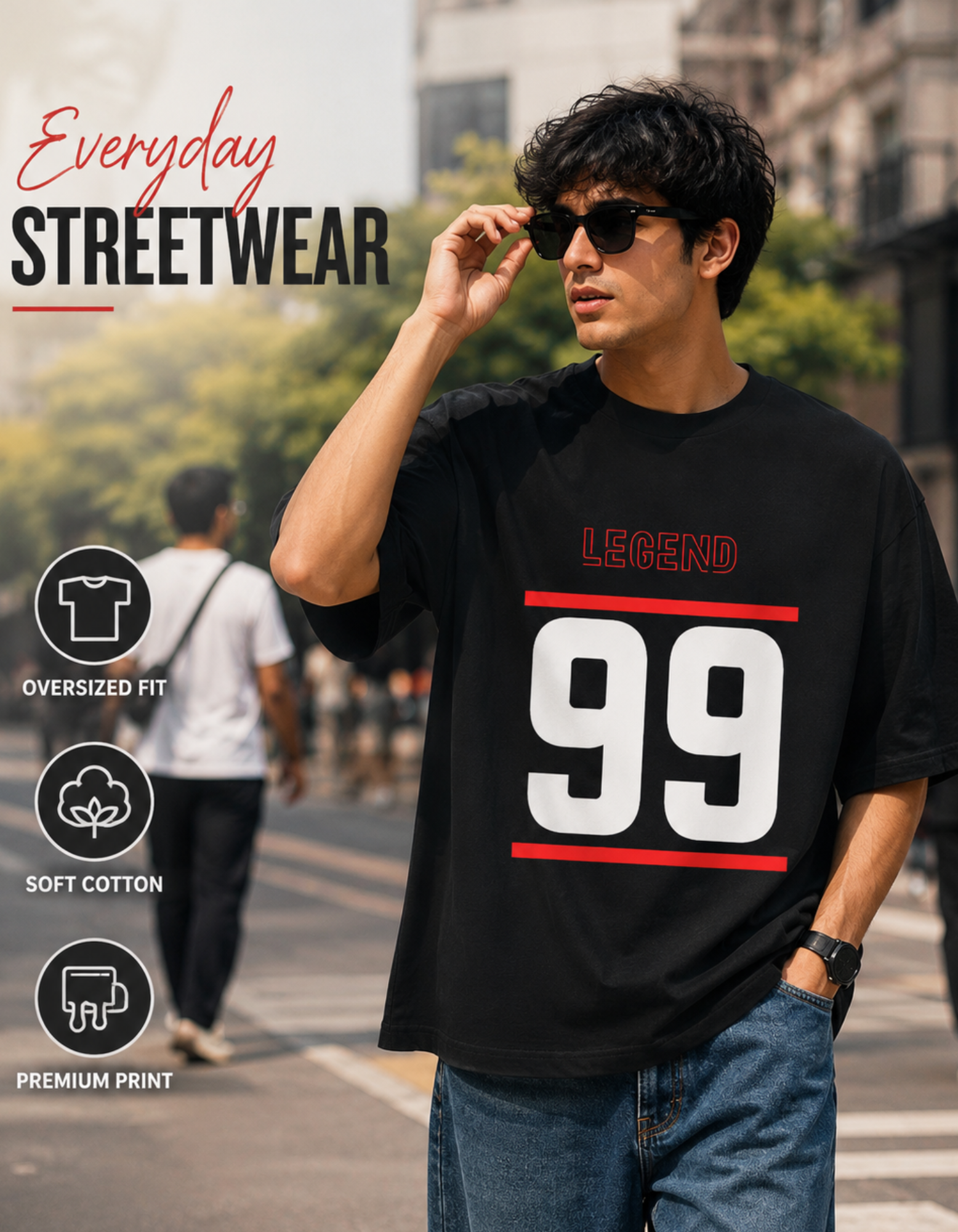 Oversized Cotton T Shirt
