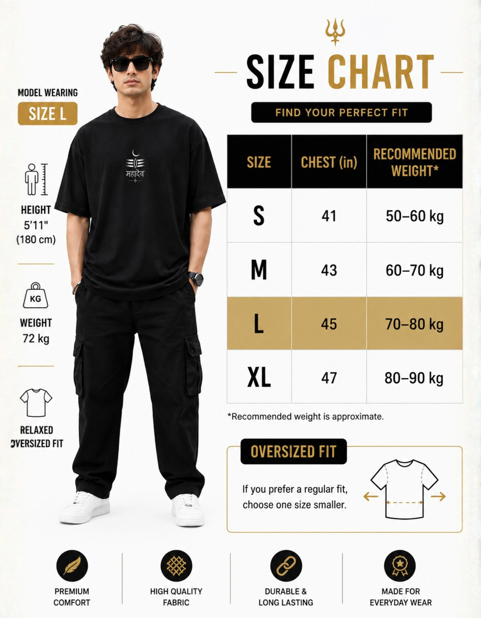 Premium Shiva cotton tshirt