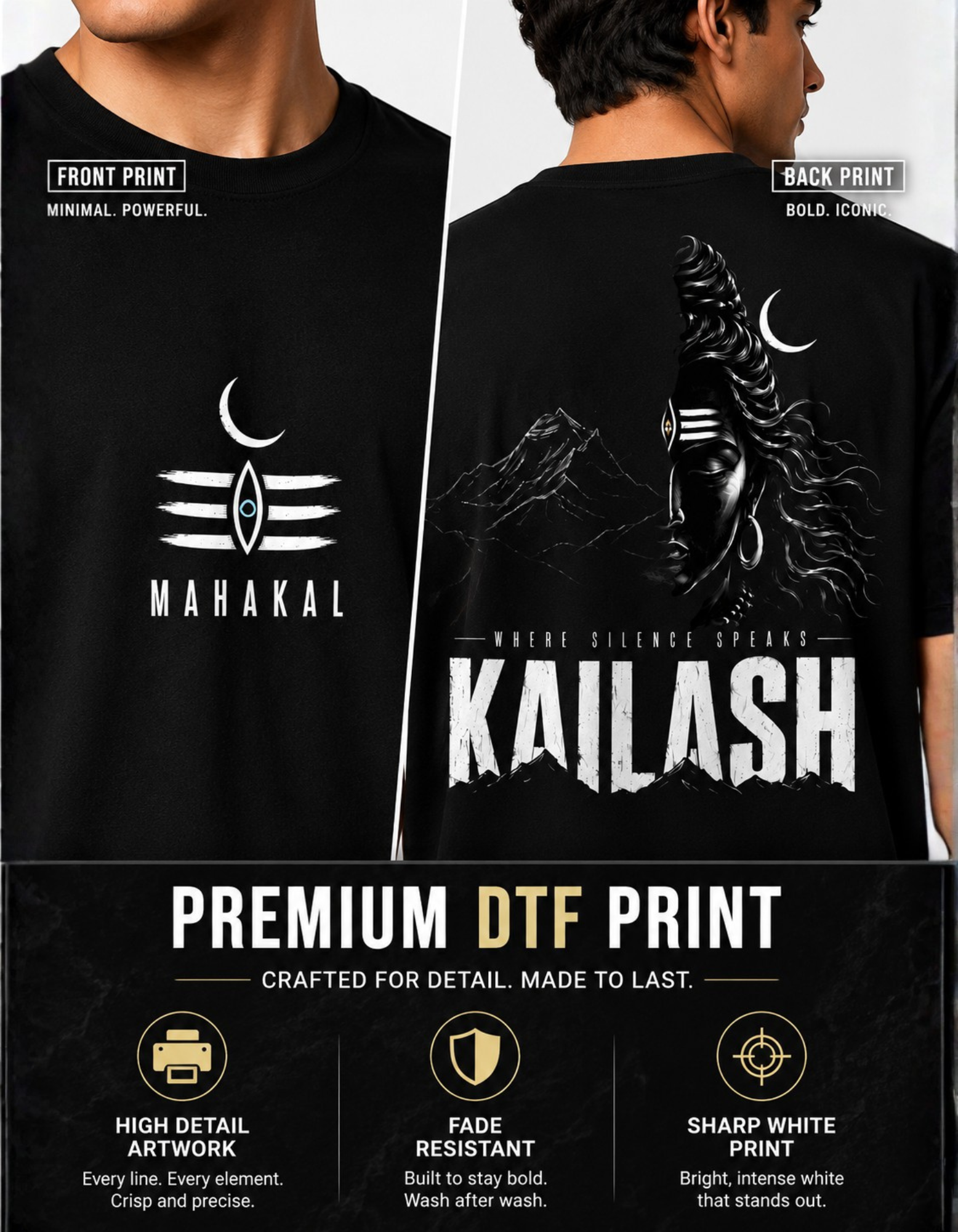 Kailash mountain graphic tee