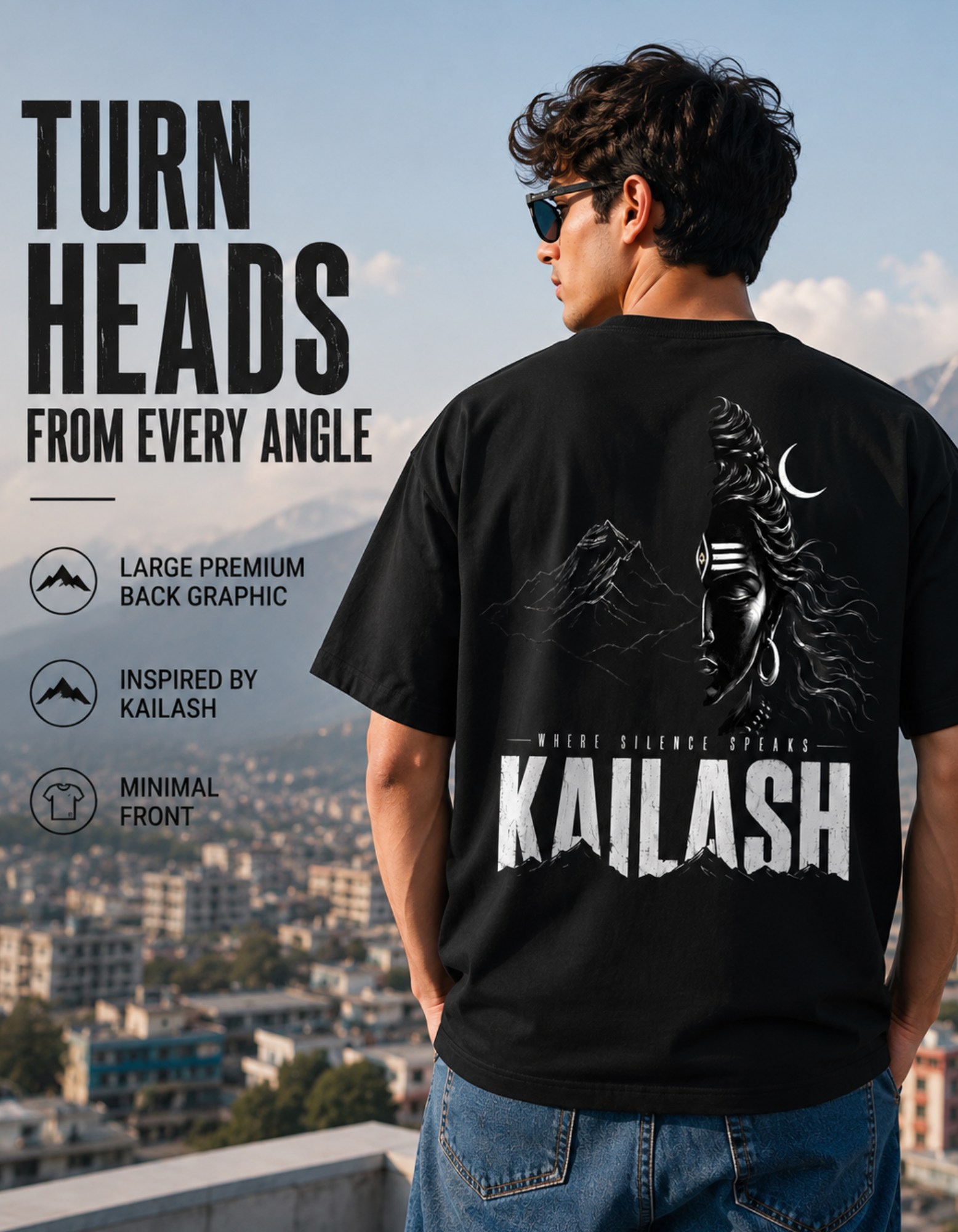 Mahadev oversized t shirt India
