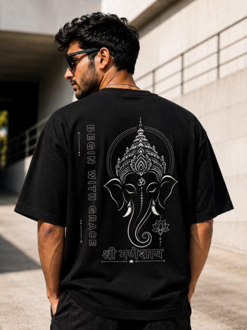 Ganesha Oversized T Shirt