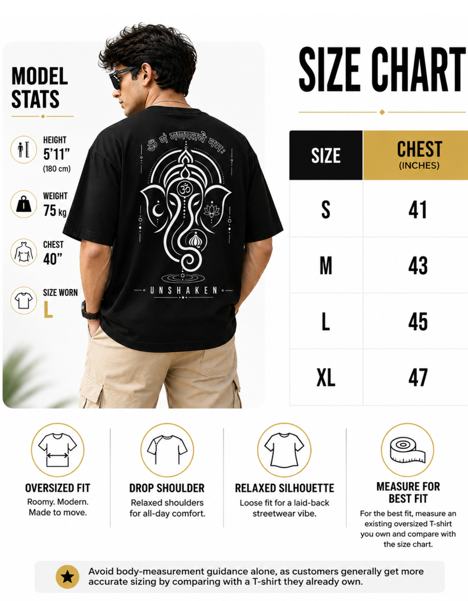 Ganesh Print T Shirt