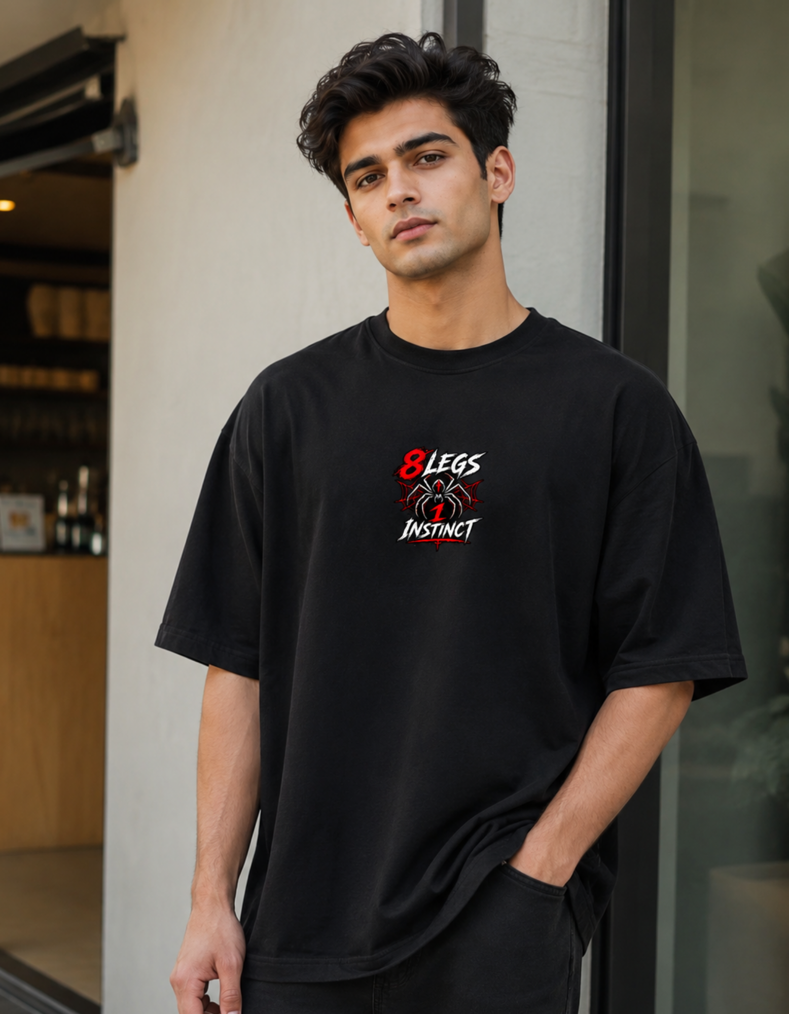 spider graphic t shirt men