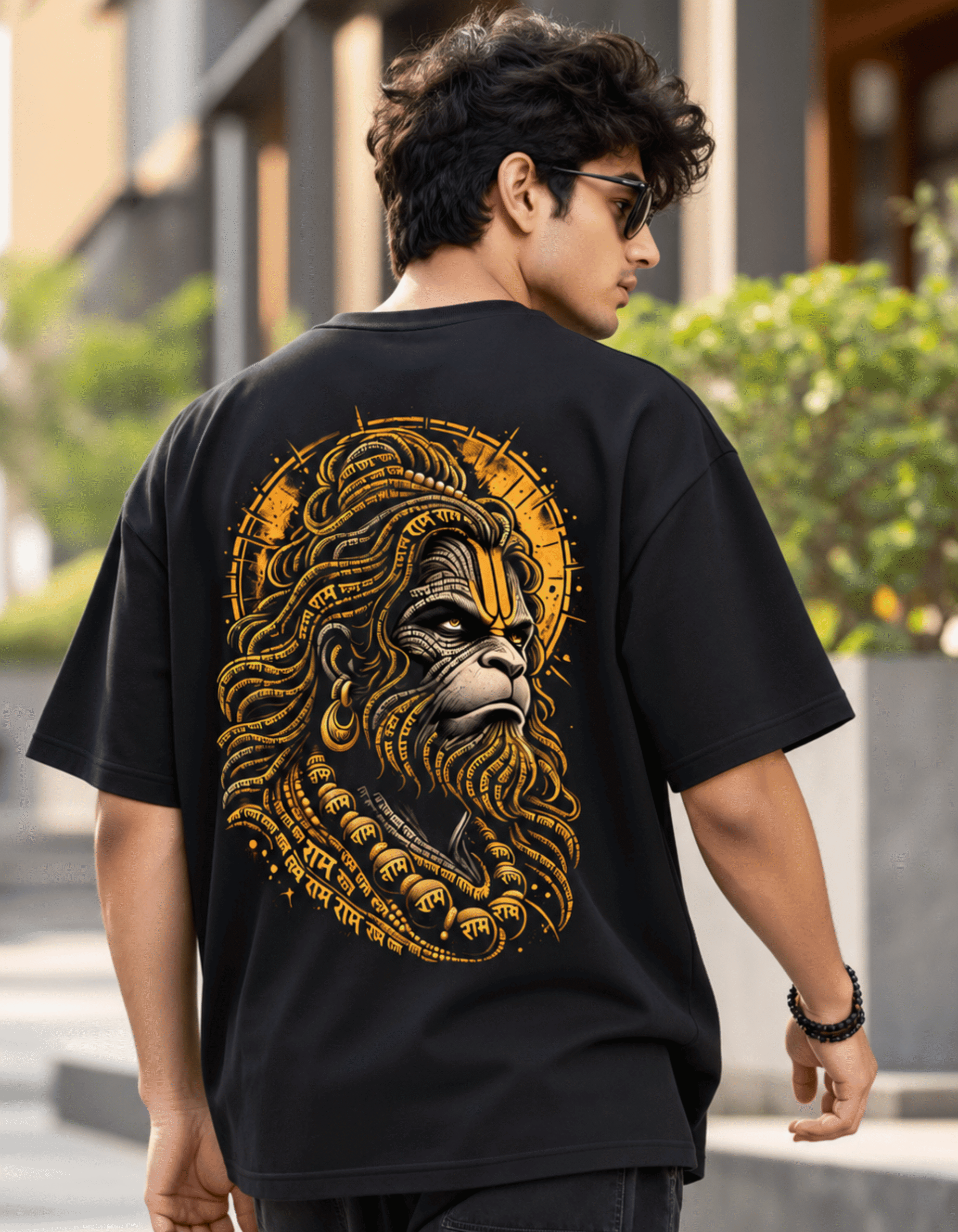 black Hanuman t shirt