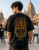 Mahadev Oversized T Shirt for Men Black Shiva Trishul Graphic Cotton Tee