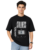 Riwazah Mahadev Oversized T Shirt for Men | Black Cotton Shiva Stillness Graphic Tee