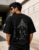 Begin With Grace Lord Ganesha Oversized Black Cotton T-Shirt for Men | Premium Graphic Tee