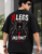 Spider T-Shirt for Men – Black Oversized Cotton Graphic Tee